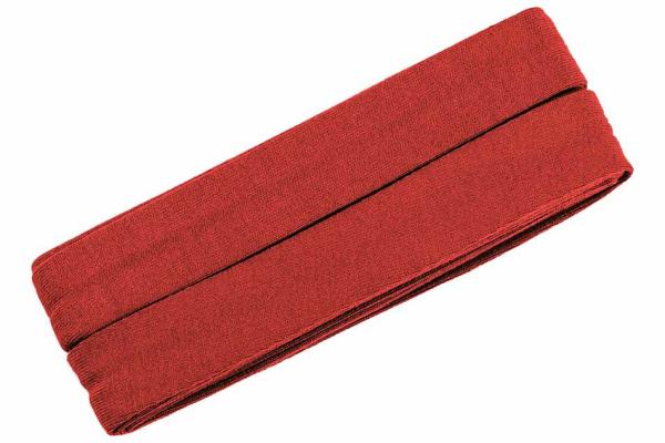 Oaki Doki Jersey Schrägband gefalzt 3m Coupon Rot